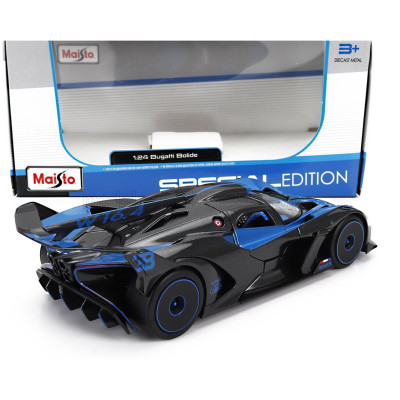 MAISTO BUGATTI BOLIDE W16 8.0 FOUR-TURBO 1850hp 500km/h 2020 - BLUE BLACK 1/24