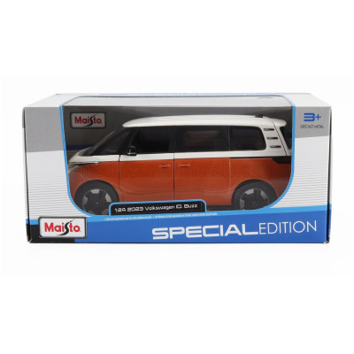 MAISTO VOLKSWAGEN ID.BUZZ MINIBUS 2023 - ORANGE WHITE 1/25