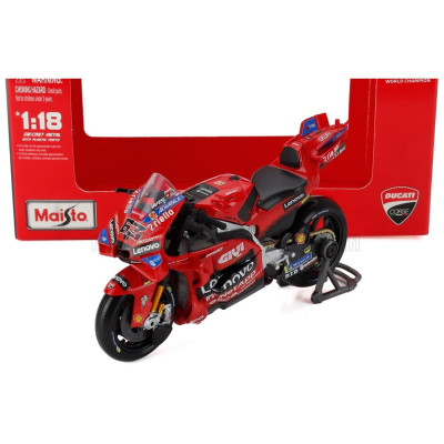 MAISTO DUCATI DESMOSEDICI GP25 TEAM LENOVO N 63 MOTOGP SEASON 2025 FRANCESCO BAGNAIA - RED 1/18