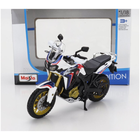 MAISTO HONDA AFRICA TWIN DCT 2020 - WHITE BLUE RED 1/18
