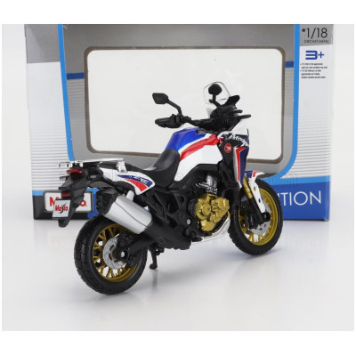 MAISTO HONDA AFRICA TWIN DCT 2020 - WHITE BLUE RED 1/18