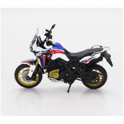 MAISTO HONDA AFRICA TWIN DCT 2020 - WHITE BLUE RED 1/18