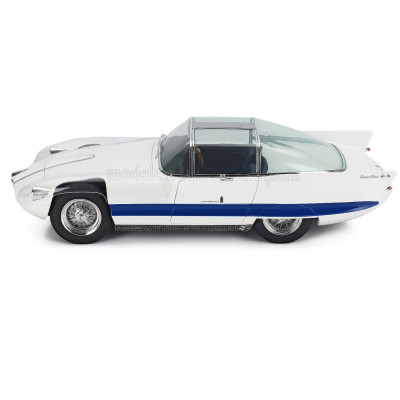 MAXIMA ALFA ROMEO 6C 3000 SUPERFLOW I PININFARINA 1956 - WHITE BLUE SILVER 1/18