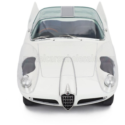MAXIMA ALFA ROMEO 6C 3000 SUPERFLOW I PININFARINA 1956 - WHITE BLUE SILVER 1/18