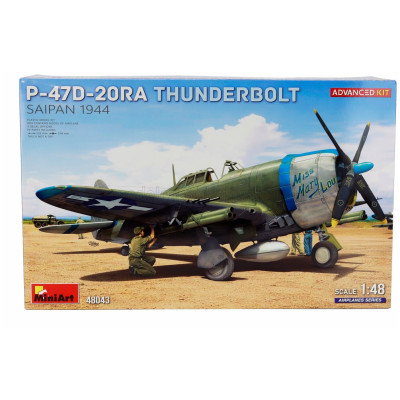 MINIART THUNDERBOLT P-47D CACCIA BOMBARDIERE US AIR FORCE "MISS MARY LOU" FLOWN BT MAJ. HARRY E. McAFEE 1944 1/35