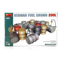 MINIART ACCESSORIES GERMAN GASOLINE FUEL DRUMS 200 LITRE 1/48