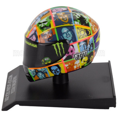 MINICHAMPS AGV CASCO HELMET VALENTINO ROSSI N 46 MOTOGP LAGUNA SECA 2010 - VARIOUS 1/10
