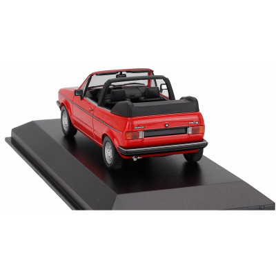 MINICHAMPS VOLKSWAGEN GOLF MKI CABRIOLET OPEN 1979 - RED 1/43