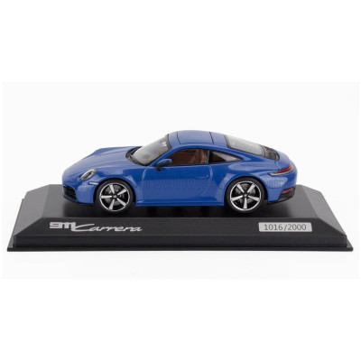 MINICHAMPS PORSCHE 911 992-2 CARRERA COUPE 2024 - BLUE 1/43