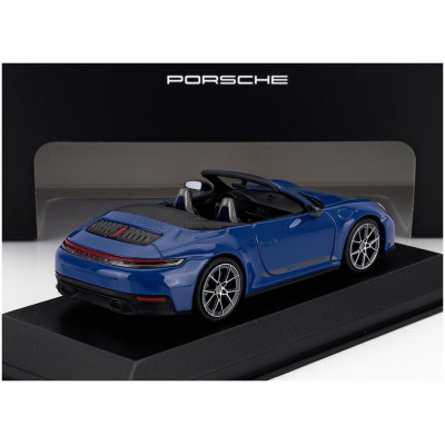MINICHAMPS PORSCHE 911 992-2 CARRERA T CABRIOLET OPEN 2024 - BLUE 1/43