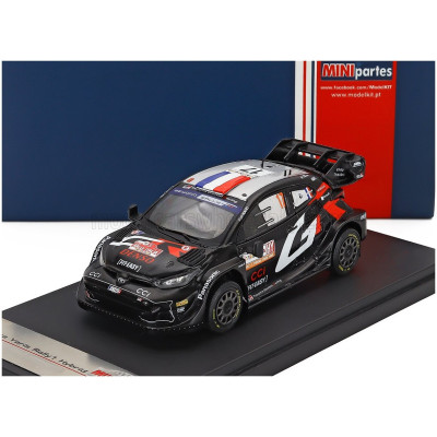 MINIPARTES TOYOTA YARIS GR RALLY1 HYBRID TEAM TOYOTA GAZOO RACING WRT N 17 2nd RALLY SARDINIA 2024 SEBASTIEN OGIER - VINCENT