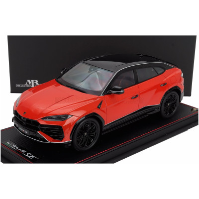 MR MODELS LAMBORGHINI URUS SE TETTONERO CAPSULE 2026 - CON VETRINA - WITH SHOWCASE - ARANCIO XANTO - ORANGE 1/18