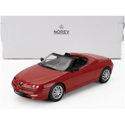 NOREV ALFA ROMEO SPIDER 2.0 TWIN SPARK CABRIOLET SOFT-TOP 1999 - RED 1/18