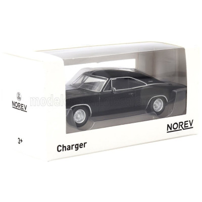 NOREV DODGE CHARGER R/T COUPE 1968 - BLACK 1/43