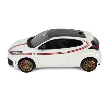 OTTO MOBILE TOYOTA YARIS GR TGR ITALY LIMITED EDITION 2024 - WHITE RED 1/18