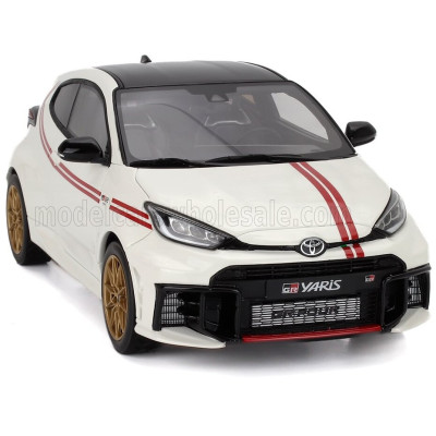 OTTO MOBILE TOYOTA YARIS GR TGR ITALY LIMITED EDITION 2024 - WHITE RED 1/18