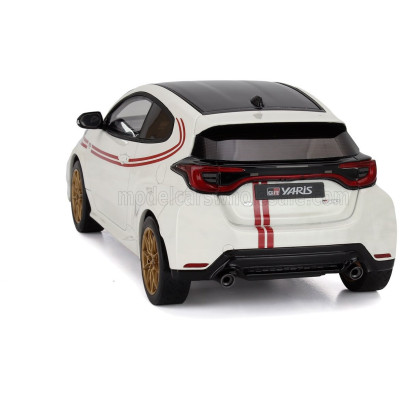 OTTO MOBILE TOYOTA YARIS GR TGR ITALY LIMITED EDITION 2024 - WHITE RED 1/18