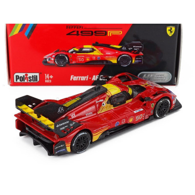 POLISTIL FERRARI 499P 3.0L TURBO V6 TEAM FERRARI AF CORSE N 50 WINNER 24h LE MANS 2024 ANTONIO FUOCO - MIGUEL MOLINA - NICKLAS