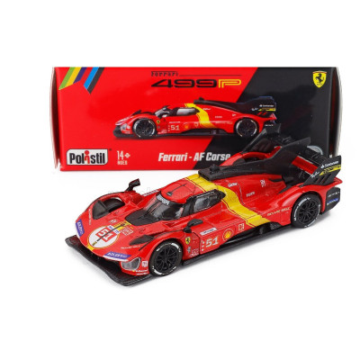 POLISTIL FERRARI 499P 3.0L TURBO V6 TEAM FERRARI AF CORSE N 51 WINNER 24h LE MANS 2023 ALESSANDRO PIER GUIDI - JAMES CALADO