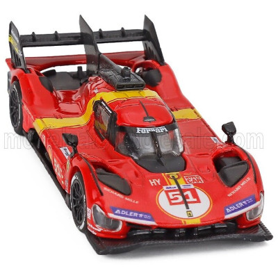 POLISTIL FERRARI 499P 3.0L TURBO V6 TEAM FERRARI AF CORSE N 51 WINNER 24h LE MANS 2023 ALESSANDRO PIER GUIDI - JAMES CALADO