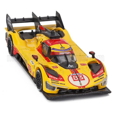 POLISTIL FERRARI 499P 3.0L TURBO V6 TEAM AF CORSE N 83 24h LE MANS 2024 ROBERT KUBICA - ROBERT SHWARTZMAN - YIFEI YE - YELLOW