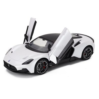 RE EL TOYS MASERATI MC20 2020 - WHITE BLACK 1/16