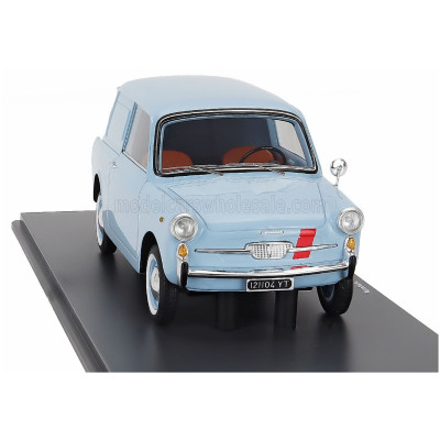 SCHUCO AUTOBIANCHI BIANCHINA FURGONCINO VAN 1957 - LIGHT BLUE 1/18