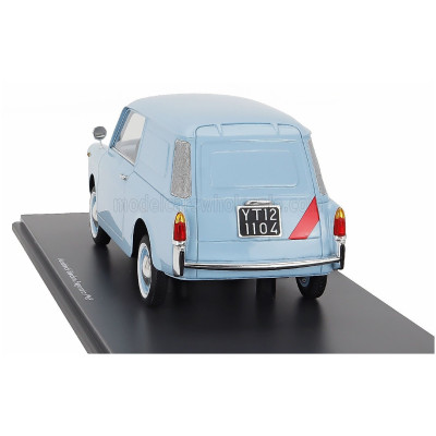 SCHUCO AUTOBIANCHI BIANCHINA FURGONCINO VAN 1957 - LIGHT BLUE 1/18