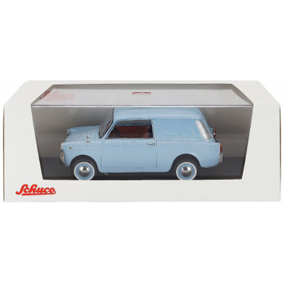 SCHUCO AUTOBIANCHI BIANCHINA FURGONCINO VAN 1957 - LIGHT BLUE 1/18