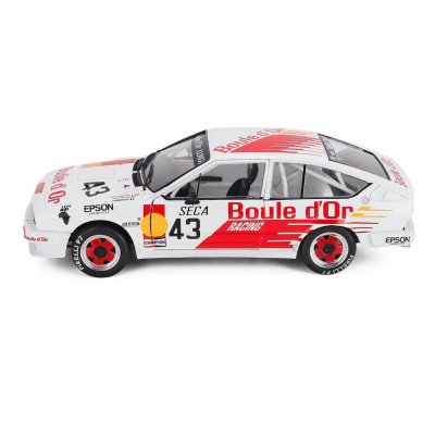 SOLIDO ALFA ROMEO ALFETTA GTV6 N 43 24h SPA 1985 BERNARD DE DRYVER - FRANCOIS XAVIER BOUCHER - LOUDWIG BOUCHER - WHITE ORANGE