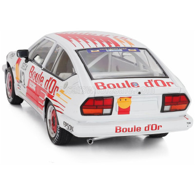 SOLIDO ALFA ROMEO ALFETTA GTV6 N 43 24h SPA 1985 BERNARD DE DRYVER - FRANCOIS XAVIER BOUCHER - LOUDWIG BOUCHER - WHITE ORANGE