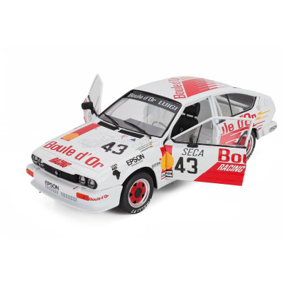 SOLIDO ALFA ROMEO ALFETTA GTV6 N 43 24h SPA 1985 BERNARD DE DRYVER - FRANCOIS XAVIER BOUCHER - LOUDWIG BOUCHER - WHITE ORANGE