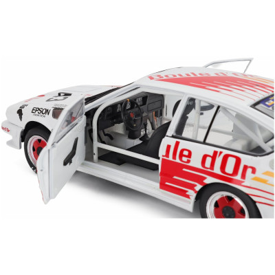 SOLIDO ALFA ROMEO ALFETTA GTV6 N 43 24h SPA 1985 BERNARD DE DRYVER - FRANCOIS XAVIER BOUCHER - LOUDWIG BOUCHER - WHITE ORANGE