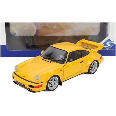 SOLIDO PORSCHE 911 964 3.8 RS COUPE 1990 - YELLOW 1/18