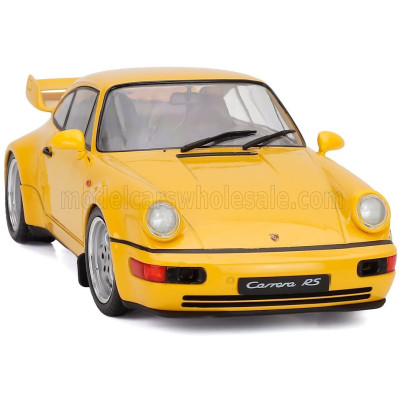 SOLIDO PORSCHE 911 964 3.8 RS COUPE 1990 - YELLOW 1/18