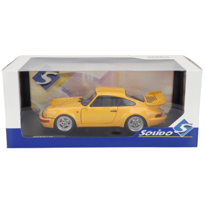 SOLIDO PORSCHE 911 964 3.8 RS COUPE 1990 - YELLOW 1/18