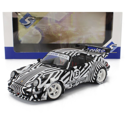 SOLIDO PORSCHE 911 964 RWB N 13 BODYKIT THE ZEBRA 1994 - WHITE BLACK 1/18
