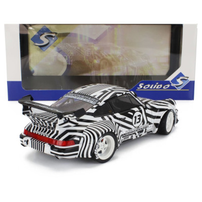 SOLIDO PORSCHE 911 964 RWB N 13 BODYKIT THE ZEBRA 1994 - WHITE BLACK 1/18
