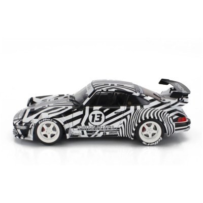 SOLIDO PORSCHE 911 964 RWB N 13 BODYKIT THE ZEBRA 1994 - WHITE BLACK 1/18