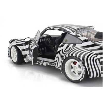 SOLIDO PORSCHE 911 964 RWB N 13 BODYKIT THE ZEBRA 1994 - WHITE BLACK 1/18