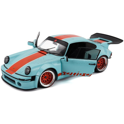 SOLIDO PORSCHE 911 930 3.0L SOLIDO RACING COUPE 2026 - BLUE ORANGE 1/18