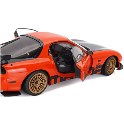 SOLIDO MAZDA RX-7 (FD3RS) WORKS COUPE 1999 - ORANGE 1/18