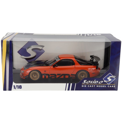 SOLIDO MAZDA RX-7 (FD3RS) WORKS COUPE 1999 - ORANGE 1/18