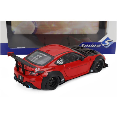 SOLIDO TOYOTA GR86 LBWK BODY KIT COUPE 2024 - RED BLACK 1/18