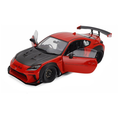 SOLIDO TOYOTA GR86 LBWK BODY KIT COUPE 2024 - RED BLACK 1/18