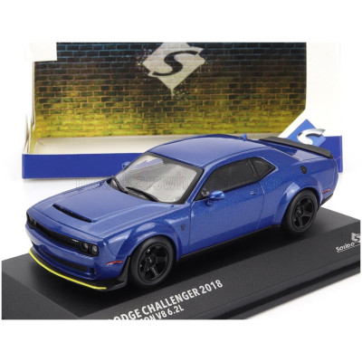SOLIDO DODGE CHALLENGER SRT COUPE 2018 - BLUE 1/43