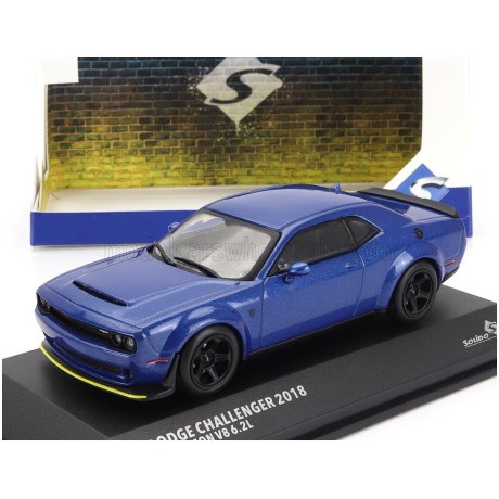 SOLIDO DODGE CHALLENGER SRT COUPE 2018 - BLUE 1/43