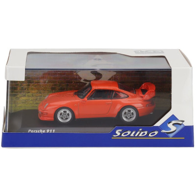 SOLIDO PORSCHE 911 993 RS CLUBSPORT COUPE 1995 - ORANGE 1/43
