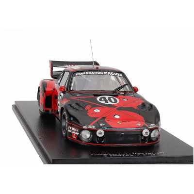 SPARK MODEL PORSCHE 935 2.9L F6 TURBO TEAM JMS RACING N 40 3rd 24h LE MANS 1977 CLAUDE BALLOT LENA - PETER GREGG - RED BLACK