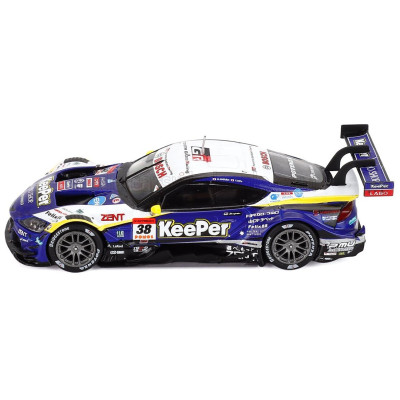 SPARK MODEL TOYOTA SUPRA GR TEAM KEEPER CERUMO N 38 GT500 CLASS SUPER GT 2025 HIROAKI ISHIURA - TOSHIKI OYU - BLUE BLACK WHITE